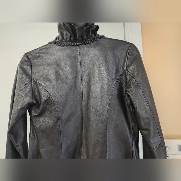 hart moon star lam skin leather jacket Size S - Picture 2 of 7